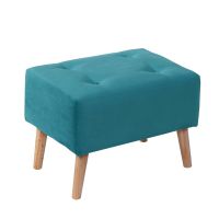 Pouf Niza Tela Velvet Turquesa