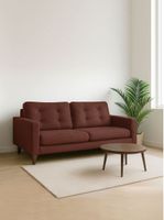 SOFA NAPOLES 3C TELA  VELVET  CHOCOLATE