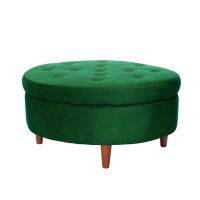 Pouf Paris Tela Velvet Verde