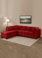 SECCIONAL PADUA IZQ TELA VELVET BURDEO