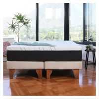 Cama Zen Top Foam Hybrid Lino Blanco 2Pza