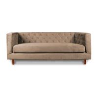 SOFA BRESCIA 3C TELA VELVET VIVIAN CAFÉ
