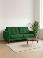 SOFA NAPOLES 3C TELA  VELVET  VERDE