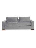 SOFA LIVORNO 3C TELA VELVET GRIS