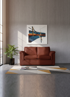 SOFA ANCONA 2C PU GRANO CHOCOLATE