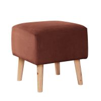 Pouf Burdeos  Tela Velvet Chocolate