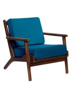 Sitial Neuss Tela Velvet Azul Petroleo