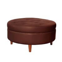 Pouf Paris Pu Chocolate
