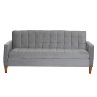 FUTON GENOVA TELA VELVET GRIS