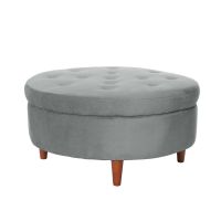 Pouf Paris Tela Velvet Gris