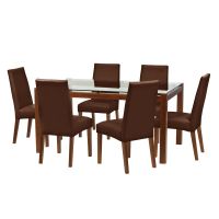 Juego De Comedor Barcelona 1600X1000 S/Cadiz Pu Chocolate