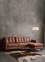 SOFA CHAISELONG DER NAPOLES CUERO KENTUCKY TABACO