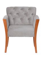 Sitial Kiel  Tela Velvet Gris