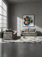 LIVING ANCONA 3-2 TELA VELVET GRIS