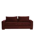 SOFA LIVORNO 3C TELA VELVET CHOCOLATE