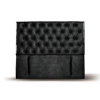 RESPALDO FLORENCIA CUERO NEGRO 2 PZA