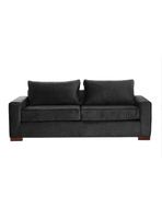 SOFA LIVORNO 3C TELA VELVET NEGRO
