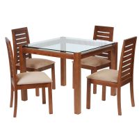 Juego De Comedor Barcelona 1000X1000 S/Tenerife Tela Beige