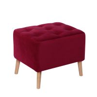 Pouf Lyon Tela Velvet Burdeo
