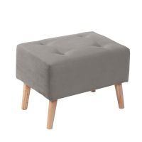 Pouf Niza Tela Velvet Gris