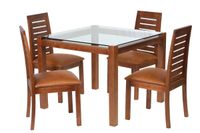 Juego De Comedor Barcelona 1000X1000 S/Tenerife Cuero Tabaco