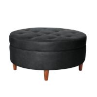 Pouf Paris  Cuero Kentucky Negro
