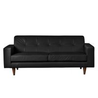 SOFA SALERNO 3C PU NEGRO