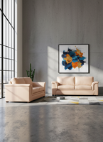 LIVING ANCONA 3-2 PU GRANO BEIGE