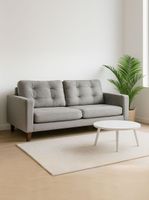 Sofa Napoles 2C Tela  Velvet  Gris