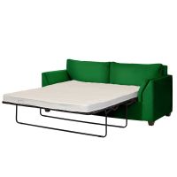 Sofá Cama Milan 2PL Tela Velvet Verde Con Asiento de Resortes Pocket