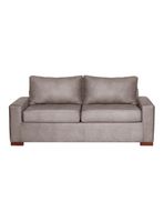 SOFA LIVORNO 3C CUERO KENTUCKY GRIS