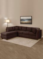 SECCIONAL PADUA IZQ TELA VELVET CHOCOLATE