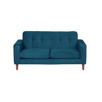 Sofa Salerno 2C Tela  Velvet  Azul Petroleo