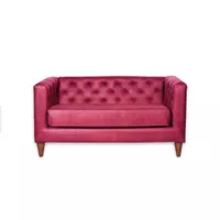 SOFA BRESCIA 2C CUERO KENTUCKY ROJO