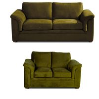 LIVING ANCONA 3-2 TELA  VELVET  VERDE