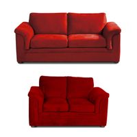 LIVING ANCONA 3-2 TELA  VELVET  BURDEO