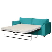 Sofá Cama Milan 2PL Tela Velvet Turquesa Con Asiento de Resortes Pocket