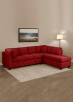 SECCIONAL PADUA DER TELA VELVET BURDEO