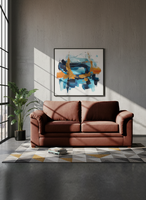 SOFA ANCONA 3C TELA VELVET CHOCOLATE