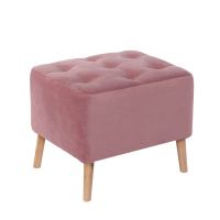 Pouf Lyon Tela Velvet Palo Rosa