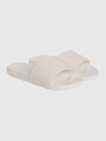 Sandalias de Lona Monogram Beige Calvin Klein