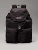Mochila Metro Nylon Flap Negro Calvin Klein