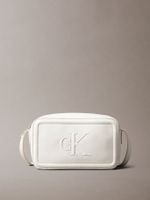 Bandolera Con Logo Monog Grabado Blanco Calvin Klein