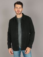 Camisa Slim Denim Negro Calvin Klein