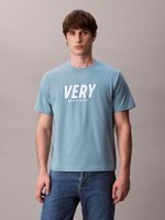Polera con Estampado Gráfico Very Azul Calvin Klein