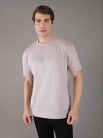 Polera Embroidered Box Gris Calvin Klein
