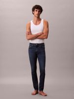 Jeans Skinny con Acabado Satinado Azul Calvin Klein