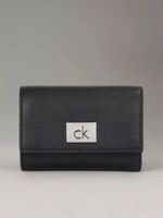Billetera Ck Plaque Small Negro Calvin Klein