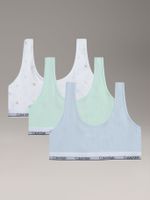 Pack 3 Bralettes Modern De Niña Multicolor Calvin Klein