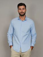 Camisa Slim Stretch 460 Azul Calvin Klein